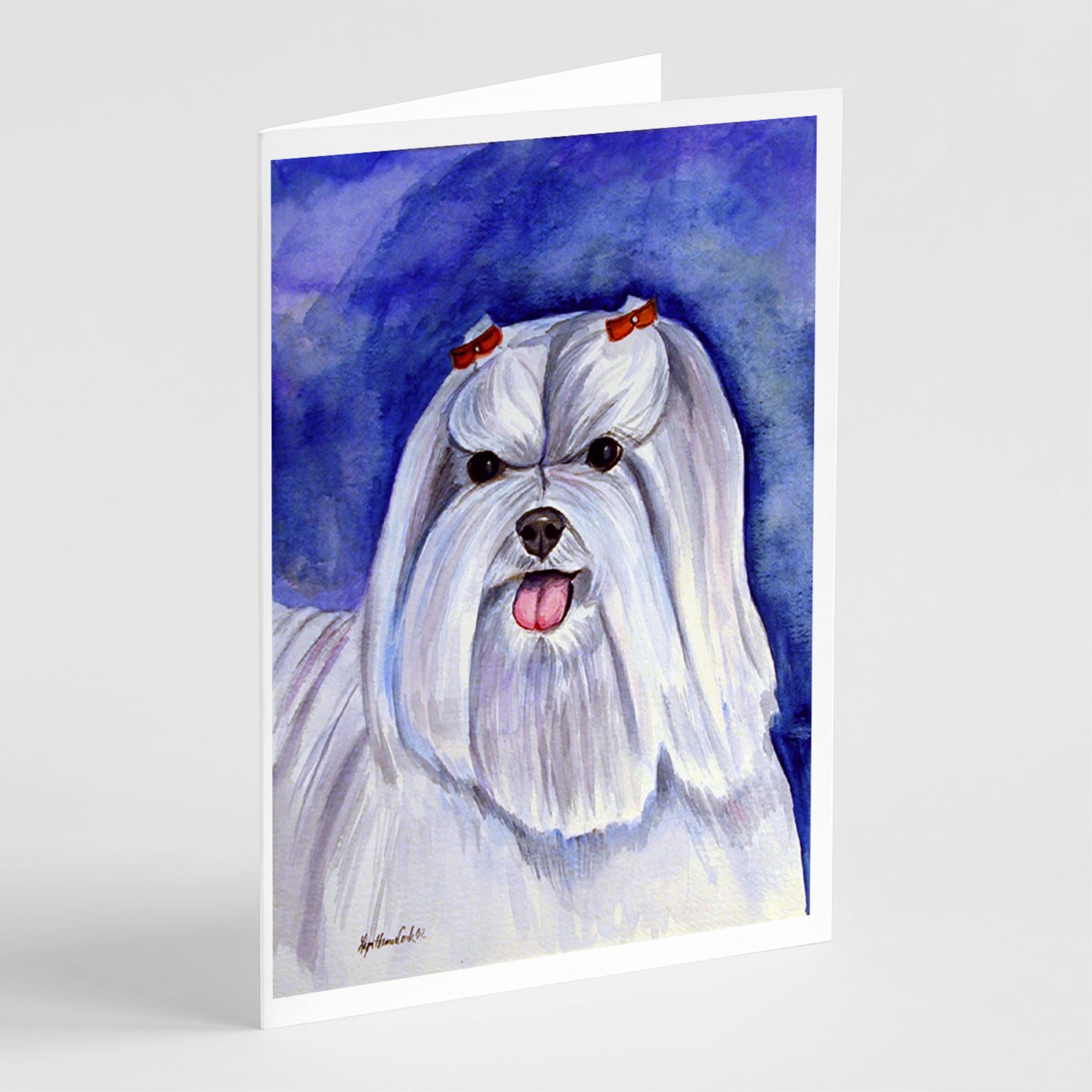Maltese Greeting Cards And Envelopes Pack Of 8