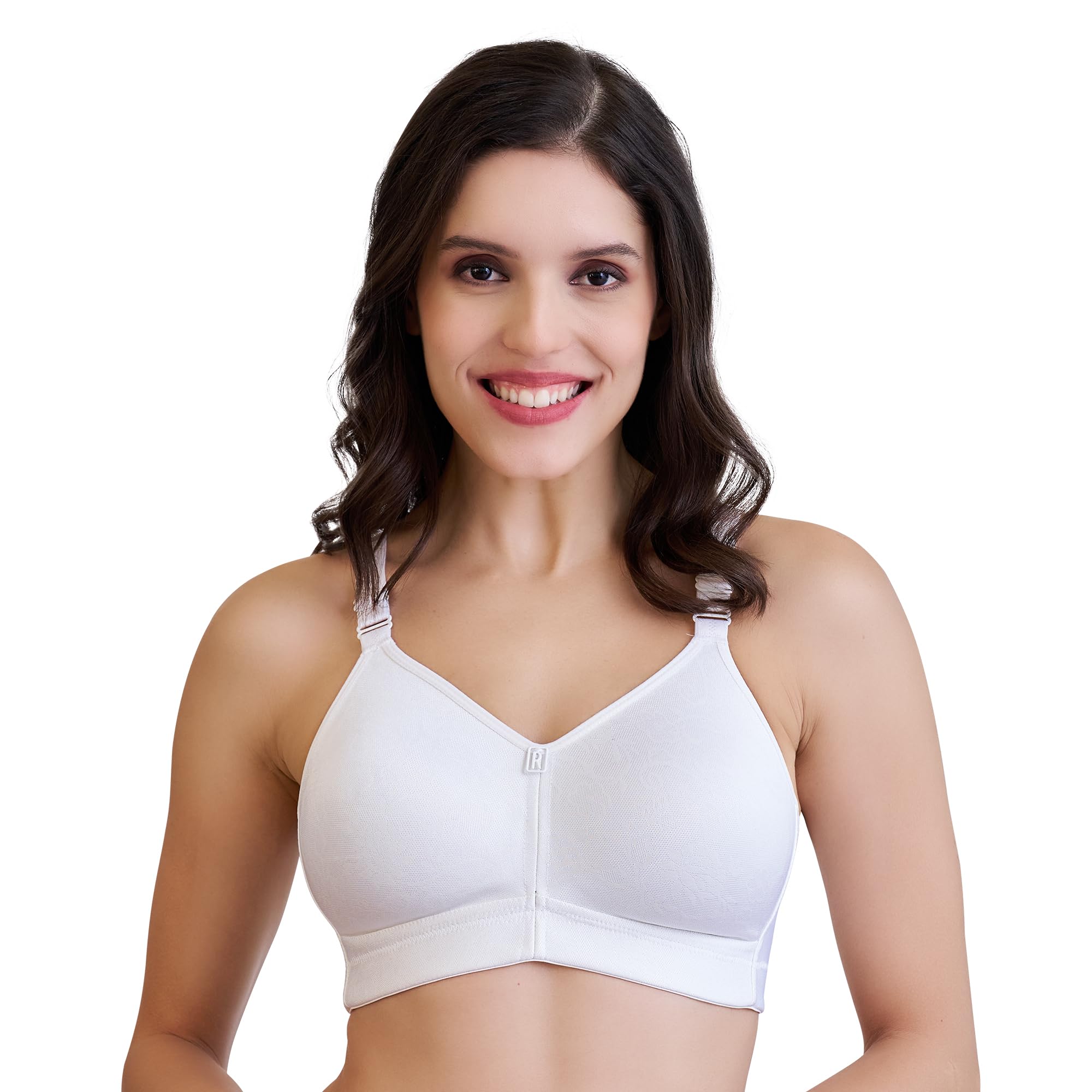 Riza - Truefit - Bra - White - 34 - D - Cup,WHITE,34,B0DPZK7T2L