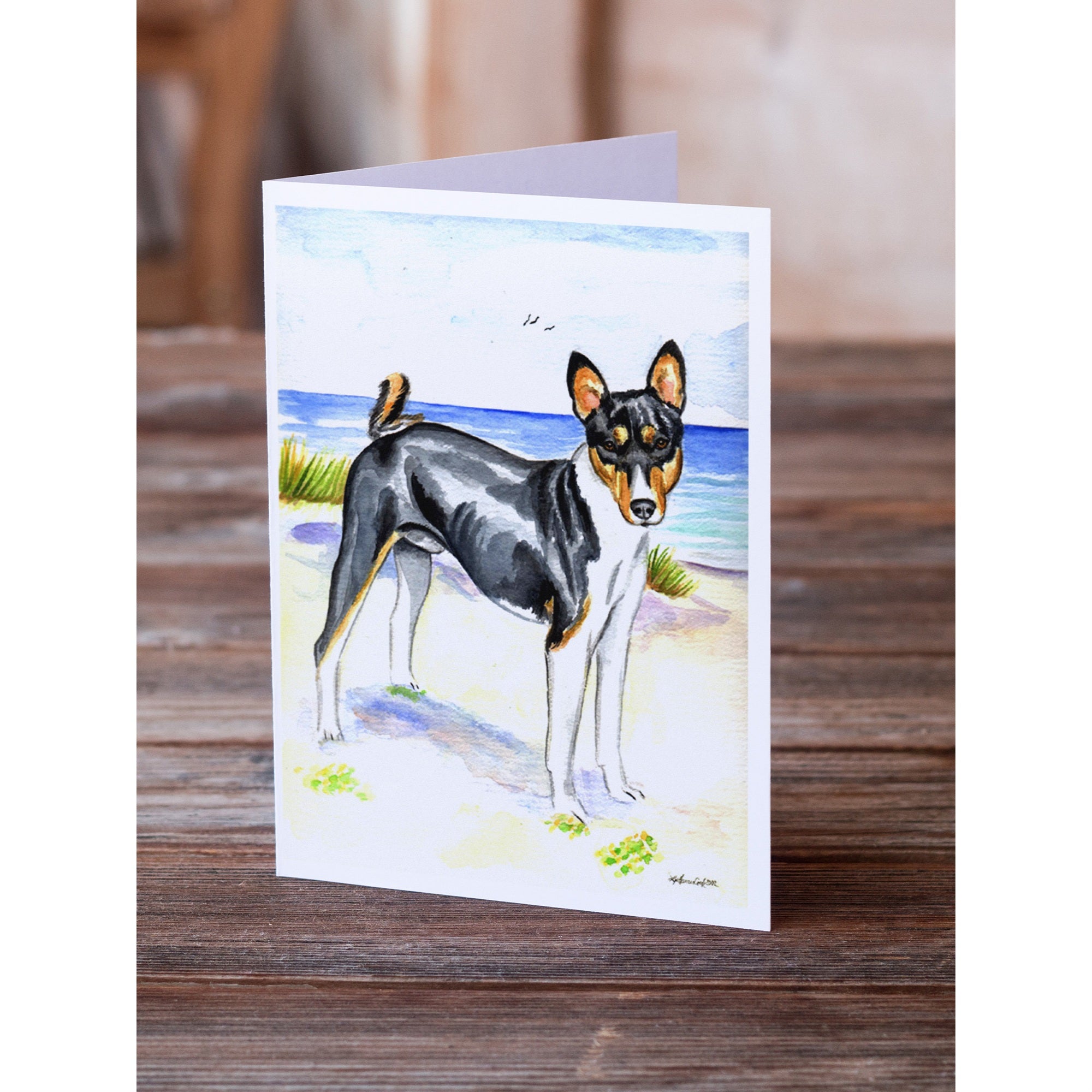 Basenji Greeting Cards And Envelopes Pack Of 8
