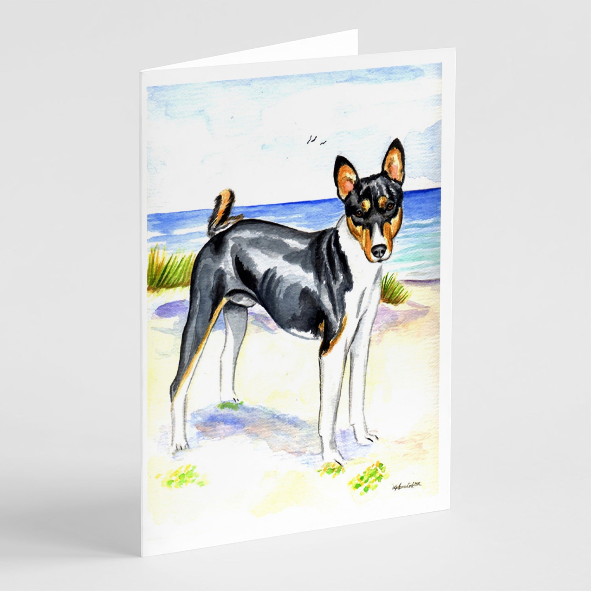 Basenji Greeting Cards And Envelopes Pack Of 8