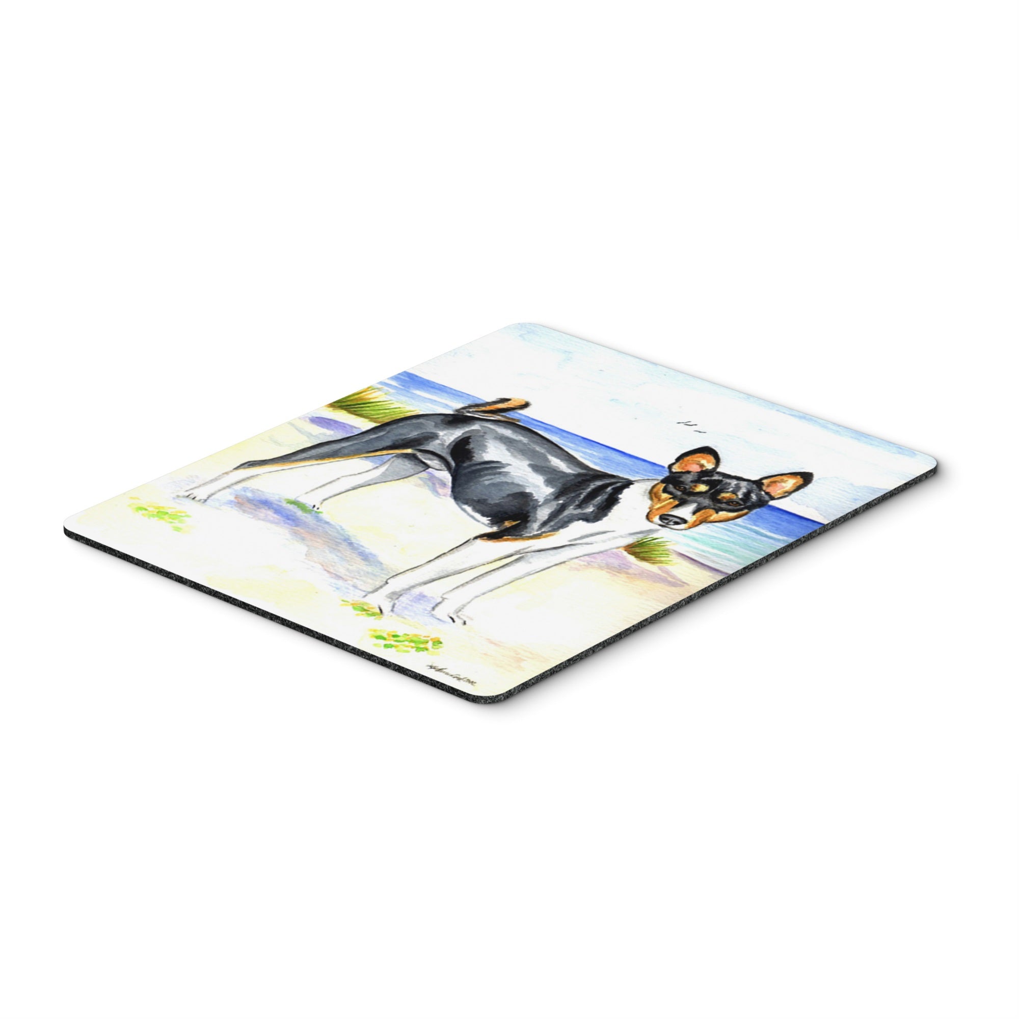 Caroline'S Treasures Mouse/Hot Pad/Trivet, Tricolor Basenji At The Beach (7109Mp)