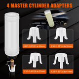 JIFETOR Pneumatic Vacuum Brake and Clutch Fluid Bleeder Tool Kit, Car Truck Motorcycle Brake Oil Change Set with Extractor and R