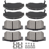 ECCPP D537-7418 D787-7656 Rear & Front Ceramic Disc Brake Pad Set Fit For Acura TSX 2004-2008,For Honda For Accord 2003-2007