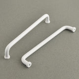 funifiti 5 Pack Modern Handles for cabinets and Drawers Matte White 7-1/2 Inch Hole Center Closet Door pulls Dresser Furniture D