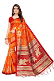 Anni Designer Women'S Red Color Art Silk Saree With Blouse Piece (Sajawat Red_Free Size),Red,Free
