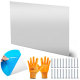 0.125 x 24x 36 5052-H32 Aluminum Sheet with Protective Film, Corrosion-resistant Weldable Rectangle Aluminum Plate with 20 Pcs S