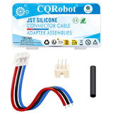 CQRobot JST 2.0mm PH SMD 3-pin 22AWG Electronic Computer Silicone Female Socket Connector Cable 21cm, Beige IC Male Plug and Hea