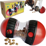 Tmeng Dog Food Puzzle Toys, Adjustable Dog Treat Dispensing Dog Toys, Interactive Chase Slow Feeder for Boredom and Stimulating,