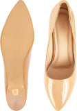 Shoetopia Womens/Girls Tan Solid Stiletto Pumps,Tan,8,B09NC16MB1