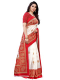 Satrani Womens Art Silk Saree (2019St121_Red)