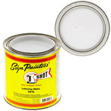 1 Shot Lettering Enamel Paint, Professional Pinstriping and Lettering Paint 8 OUNCE CAN- 1/2 PINT 101L/8Z (101L- Lettering White