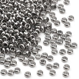 DADIFEN 304 Stainless Steel Round Crimp Beads 2.5mm 500pcs for Jewelry DIY Making and Repairing
