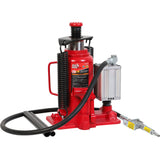 BIG RED 20 Ton Hydraulic Aluminum Alloy Pump/Pneumatic Quick Lift Welded Car Bottle Jack, Longer Lifespan, Ideal for Car, Pickup