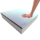Foamma Gel Memory Foam Chair Cushion, 3 x 20 x 20 - Gel-Infused Cooling Memory Foam Cushion for Dining Chairs and Wheelchair Sea