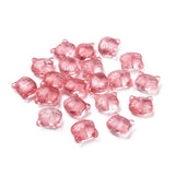 KISSITTY 200pcs Cat Glass Beads for Jewelry Making Cerise Color Cat Head Shape Center Drilled Glass Crystal Spacer Bead Charms f