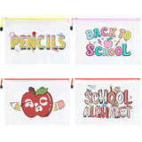 SOIDRAM 4PCS Clear Toiletry and Makeup Bags Waterproof PVC Travel Cosmetic Organizer Pouches Transparent Zipper Bags for Women