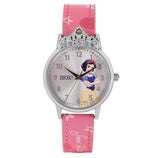 Zoop Disney Snow White Analog Watch With Silver Dial & Pink Strap For Girls Kids, From House Of Titan - 26052Sl01