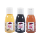 Immix Chalk Paint Set, Pale Sunset Gold ;Smokey Black, Raspberry Red Chalky Finish 100 Ml Each