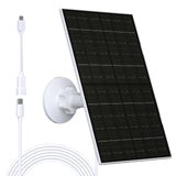 Zivif 7W Solar Panel for Eufy Camera, Solar Charger Compatible with EufyCam 2/2 Pro/2C/2C Pro/E20/E40/E, USB C & Micro USB Plug,
