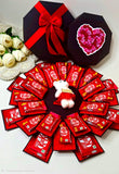 US IDEAL CRAFT Handmade Chocolate Explosion Box Gift with KitKat Chocolates and Teddy Bear, Surprise Gift Box for Birthday, Anni