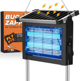 Solar Bug Zapper Outdoor, Jinyeda 4500V Rechargeable Mosquito Zapper 4000mAh Battery, Detachable Solar Panel, Waterproof Mosquit
