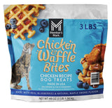 Member Mark Chicken & Waffle Bites Dog Treats - 48 oz (3 lbs) - Chicken Recipe Made with Real Blueberries & Natural Maple Smoke 