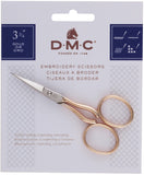 DMC 6123/3 Embroidery Scissor, 33/4Inch, Gold/Silver