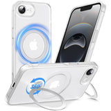 Anqrp 360 All-in-ONE Stand Case for iPhone 17e & iPhone 16e Case with Rotatable Magnetic Kickstand Ring Holder, Compatible with 