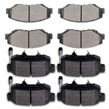 ECCPP D914-7795 D1086-7418 Front Ceramic & Rear Semi Metallic Disc Brake Pad Set Fit For Honda CR-V 2005-2006 2012-2016