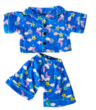 Sunny Days Blue PJ's Teddy Bear Clothes Outfit Fits Most 14 - 18 Build-A-Bear, and Make Your Own Stuffed Animals