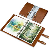 Lightwish Watercolor Sketchbook,100% Cotton Acid Free Watercolor Journal,300gsm/140lb Hot Press Watercolor Paper for Artists,Adu