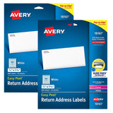Avery 18167 18167 White Mailing Labels 10 Sheets