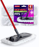 VanDuck 100% Cotton Pad Terry Cloth Mop Refills 15x8 inch (4Pack)