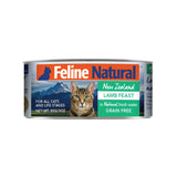 Feline Natural Pate Wet Food for Cats - Lamb Feast, Grain-Free, High Moisture, 3 Ounce (Pack of 24), New Zealand Made Protein, C