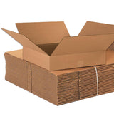 AVIDITI Shipping Boxes Flat 18L x 18W x 4H (25Pack) Corrugated Cardboard Box for Packing, Moving and Storage