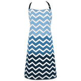 DII Chef Style Cotton Apron Adjustable Straps and Large Pocket, Nautical Blue
