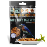 THE HONEST WORM Wild Bird Magnet | Premium Freeze Dried Mealworms | Living Sight Attractant | Ethically Sourced Natural Organic 