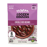 A Dozen Cousins Seasoned Beans, Microwaveable, Vegan and Non-GMO Meals Ready to Eat Made with Avocado Oil (Creole Red Beans, 6 P