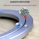 Aluminium Alloy Turntable Bearing, Heavy Duty Swivel Turntable Lazy Susan Rotating Bearing Turntable Round Dining Table Smooth S
