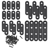 Mending Plates for Wood - 28 Set Metal Flat Plate Straight Bracket for Board, Bed Frame, Furniture & Shelves,Wood Connector Brac