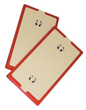 ZipWall 2Pack NonSkid Plate, NSP2, Red, Small