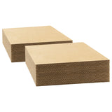 Golden State Art, 50 pack 6x9 Corrugated Cardboard Sheets Cardboard Inserts Flat Cardboard Layer Pads for Packing, Mailing or Ar