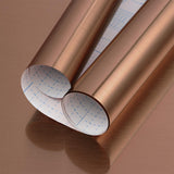 Hopepak Rose Gold Contact Paper Peel and Stick Wallpaper Stainless Steel Contact Paper Countertop Metallic Wallpaper for Kitchen