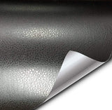 VViViD+ Black Fine Leather (Soft Touch) Self-Adhesive Vinyl wrap (60 Inch x 60 Inch)
