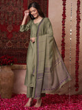 Gosriki Women'S Rayon Viscose Solid Straight Kurta With Pant & Dupatta (Raja Saab Green-Vks14-Gs_M_Green_Medium),Green,,B0DV4G8NL1