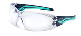 Boll Safety SILEXPSI, Silex Safety Glasses AntiScratch/AntiFog, Black Blue Frame, Clear Lenses, Black & Blue, Universal