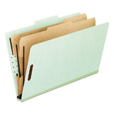 Classification Folder,6Sect,LTR,2 Exp,10/BX,Light Green, Sold as 1 Box