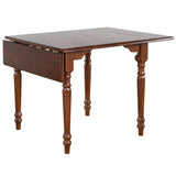 Sunset Trading Andrews 48 Rectangular Extendable Drop Leaf Dining Table - Chestnut Brown - Seats 6