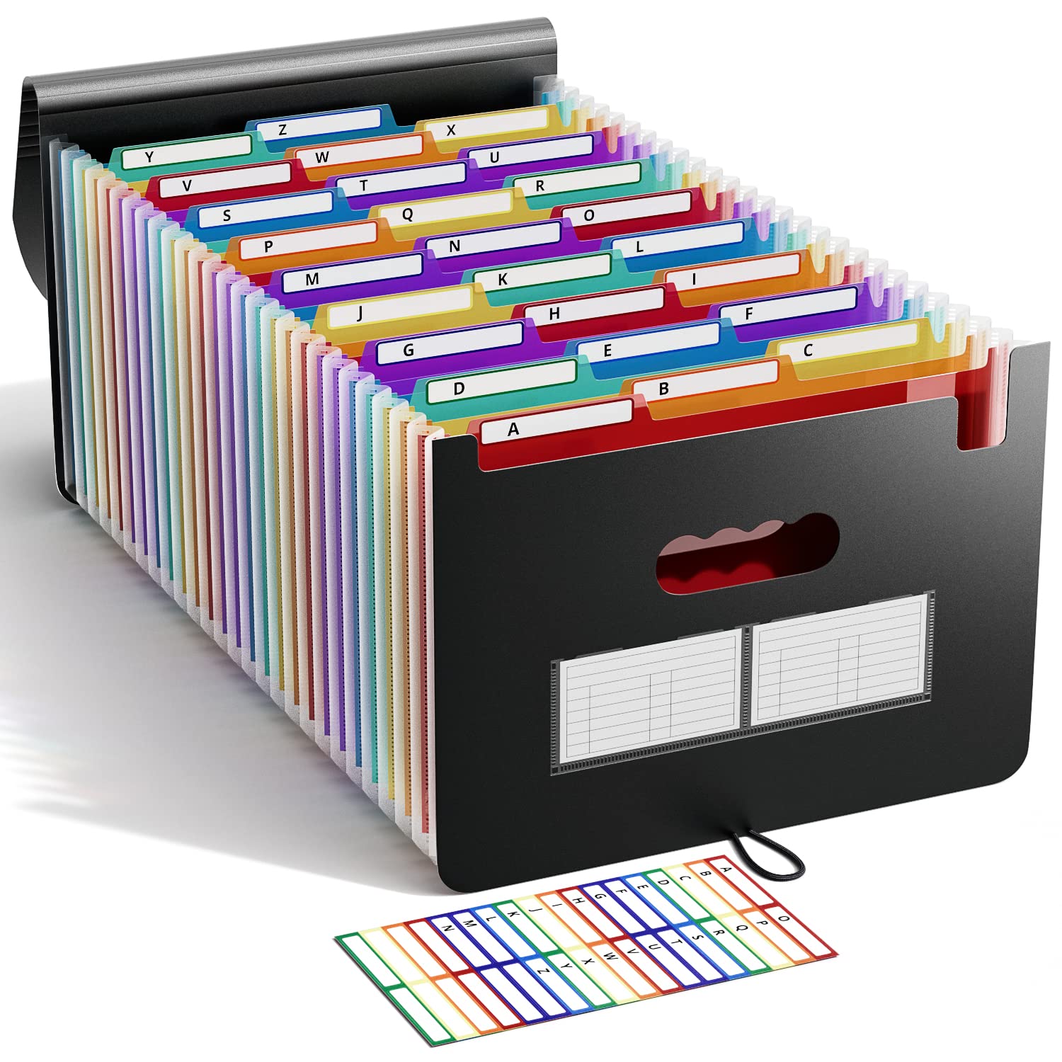 ABC life 26 Pockets Accordian File Organizer Keeper/Expanding Filling Box Letter A4 Size/Expandable File Folder/Plastic Accordio