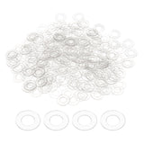 HARFINGTON 300pcs M4 PVC Flat Washers 4mm ID 8mm OD 0.5mm Thick Sealing Gasket Ring Spacer Metric Round Washers Replacement for 